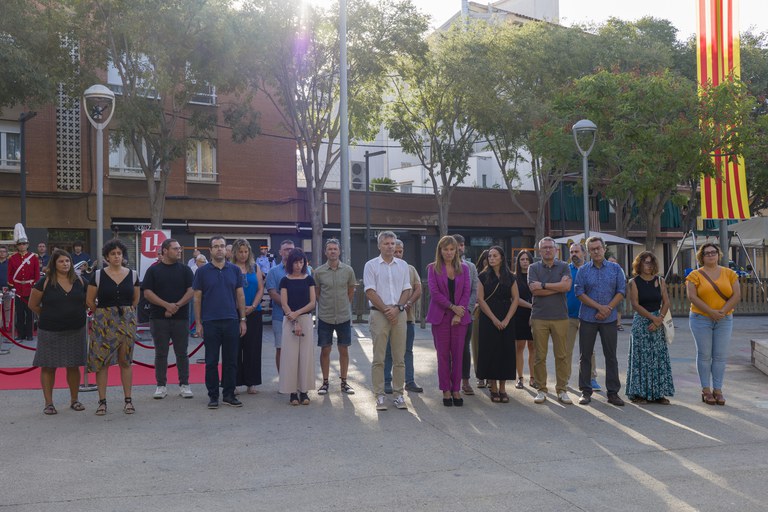 Minut de silenci pel terratrèmol del Marroc (foto: Ajuntament de Rubí - Localpres)