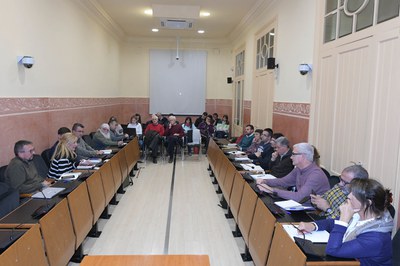 La Mesa de Seguimiento de los Vertederos se ha reunido este lunes por la noche en la Sala de Plenos (foto: Ayuntamiento - Localpres).