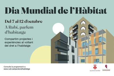 La conmemoración incluirá tres jornadas de actividades en torno al derecho a la vivienda (foto: Ayuntamiento de Rubí).