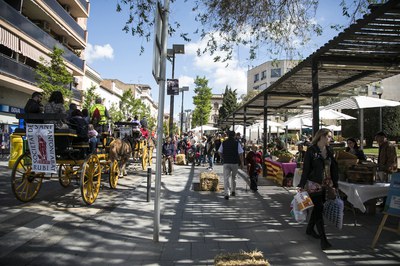 La Feria del Día de la Tierra se ha celebrado en la pl. Pearson y sus inmediaciones (foto: Ayuntamiento de Rubí - Lali Puig)