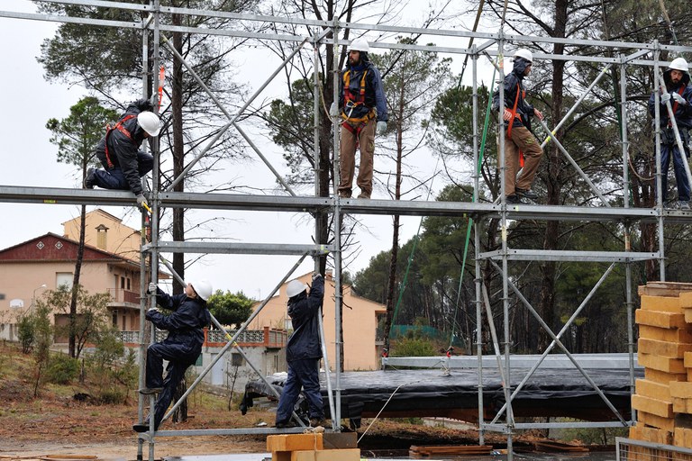 Montaje de la estructura del prototipo 'Ressò' (foto: Localpres)