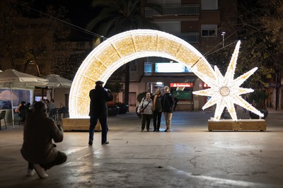 Estrella de la pl. Catalunya (foto: Ayuntamiento de Rubí - Lali Puig).